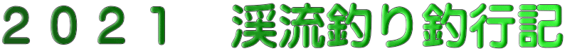 ２０２１　渓流釣り釣行記